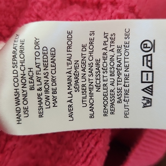 Free People Found my Friend Cropped Sweater Pink Extra Small - Picture 7 of 10